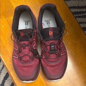 Salomon Red Athletic Shoes